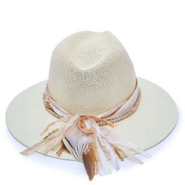 Cream Fedora Hat