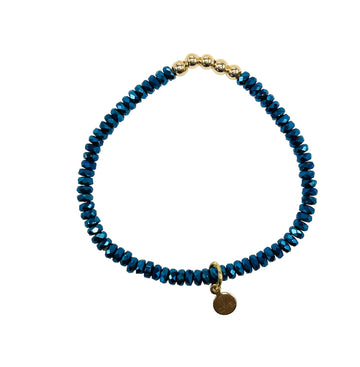 Mystique Hematite Blue Bracelet