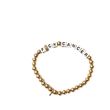 F🌟CK CANCER Gold Bracelet