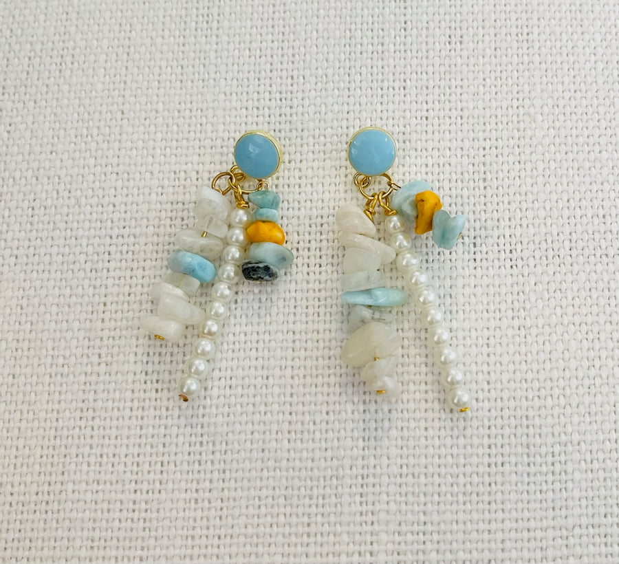 Deep Sea Earrings - Blue