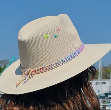 Rainbow Palm Straw Hat