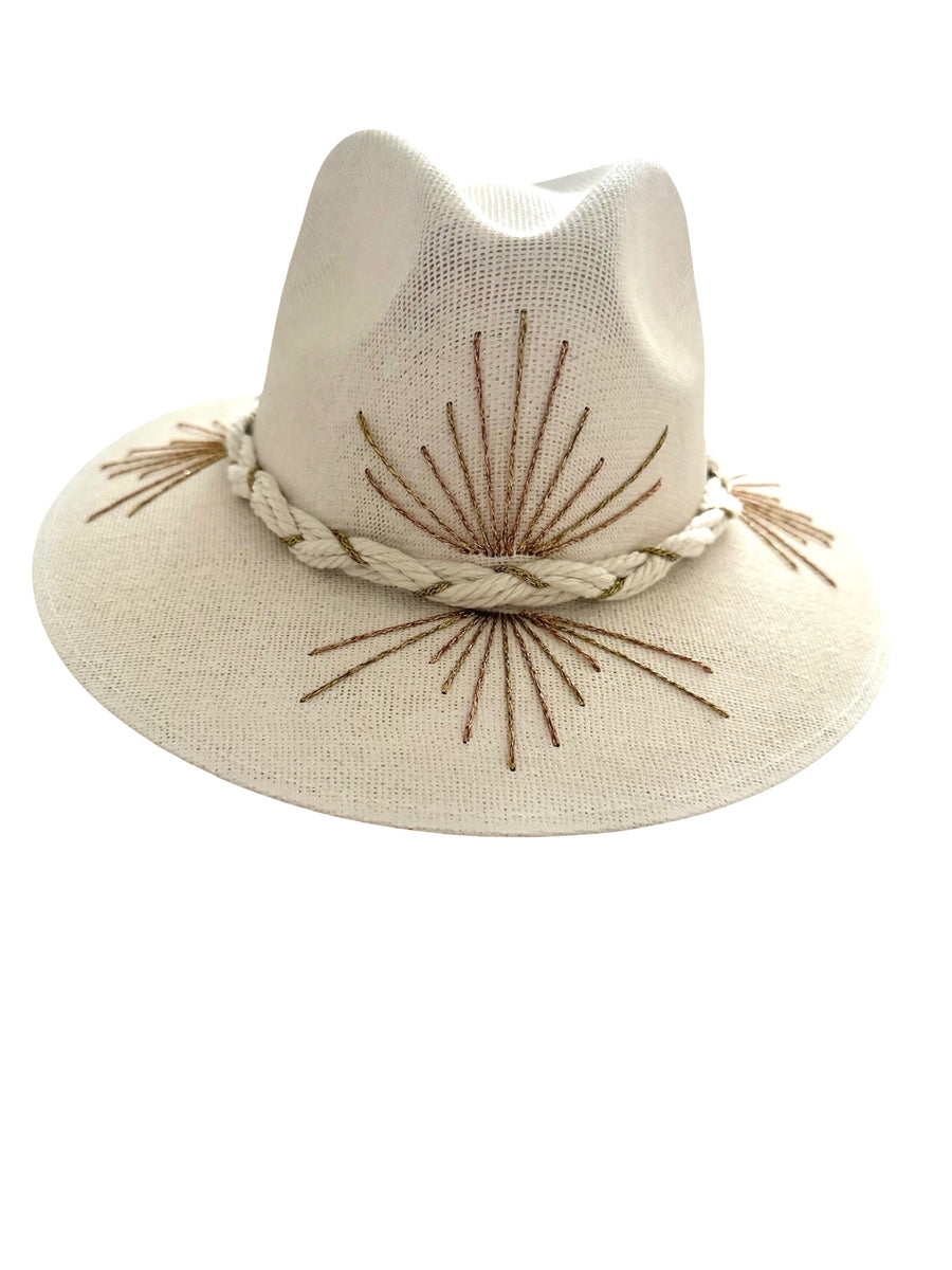 Sunburst Gold Jute Straw Hat