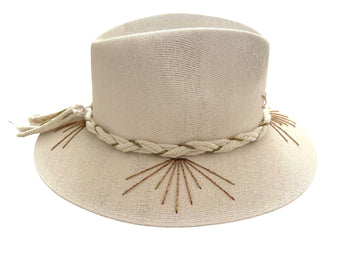 Sunburst Gold Jute Straw Hat