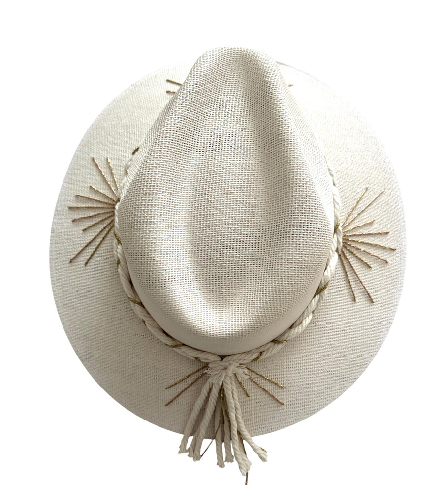 Sunburst Gold Jute Straw Hat