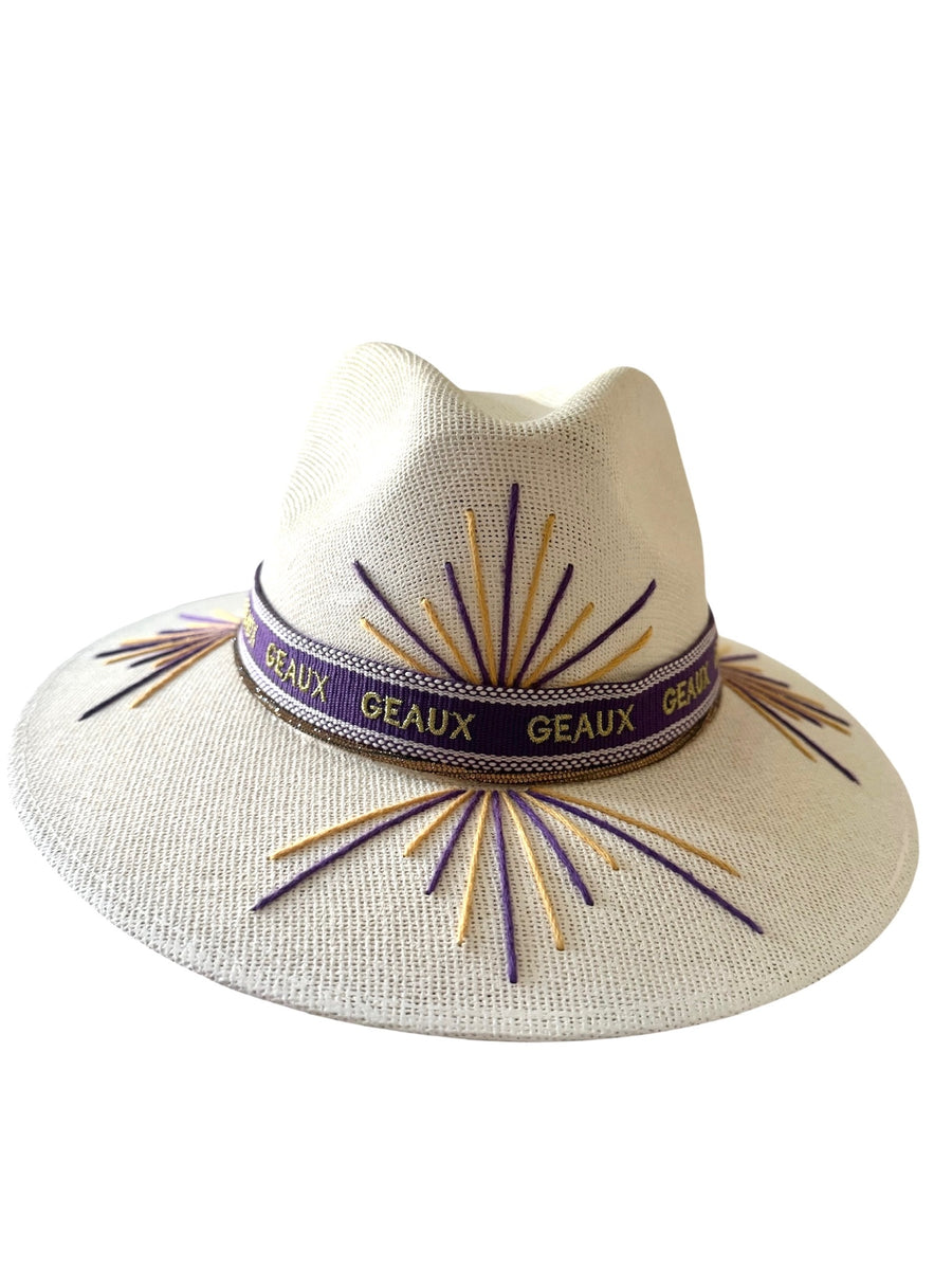 School Spirit Embroidered Fedora