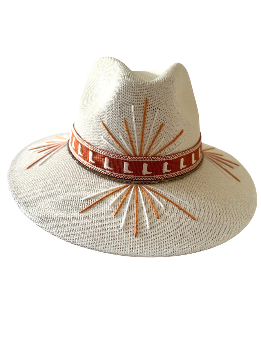 School Spirit Embroidered Fedora