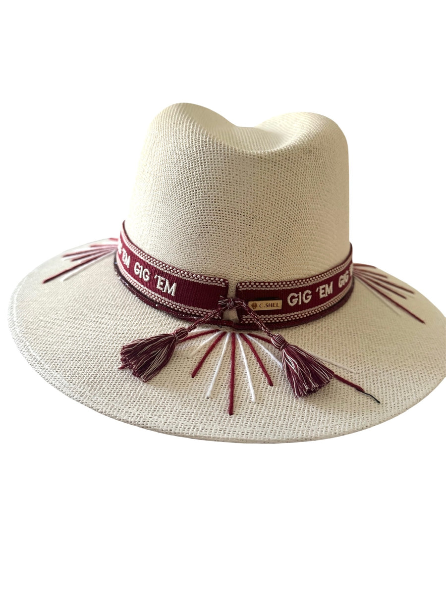 School Spirit Embroidered Fedora