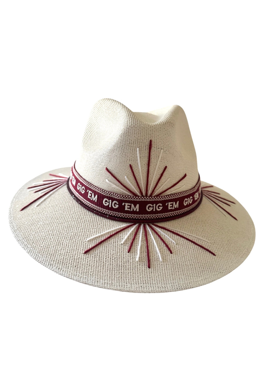 School Spirit Embroidered Fedora