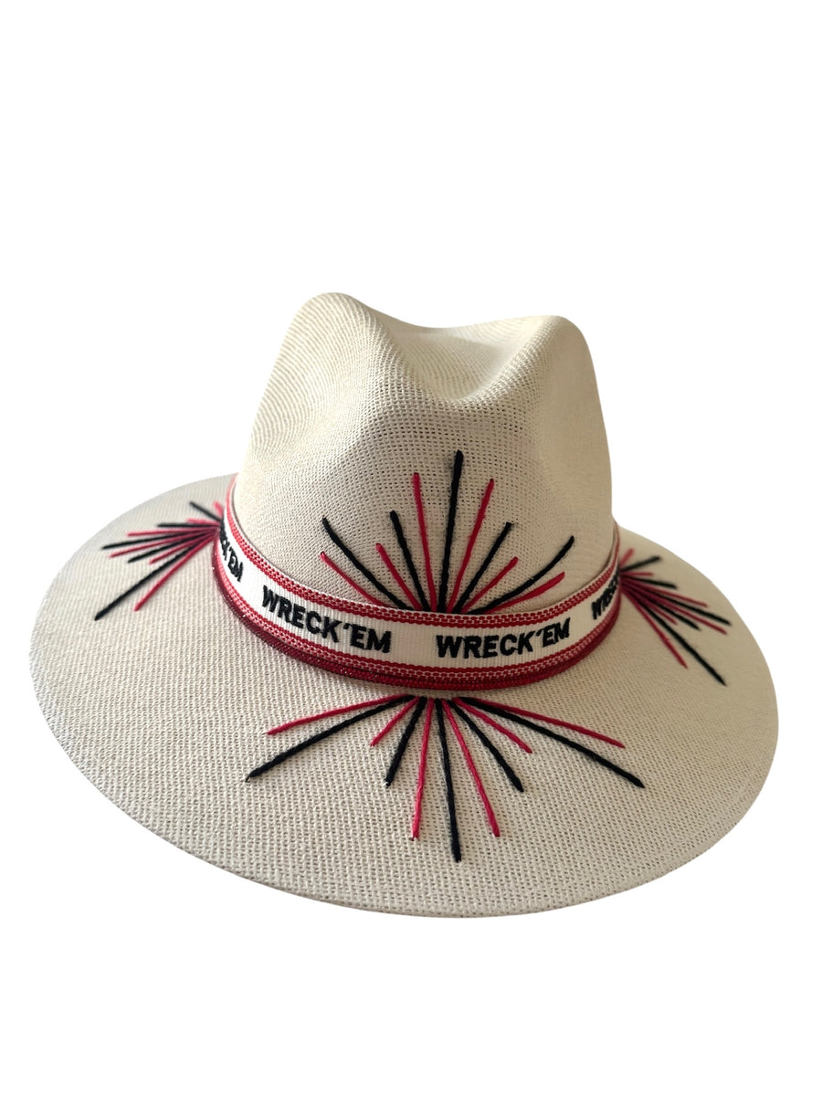 School Spirit Embroidered Fedora