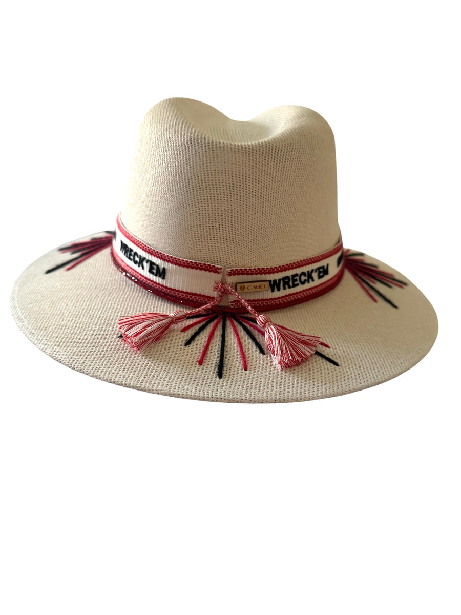 School Spirit Embroidered Fedora
