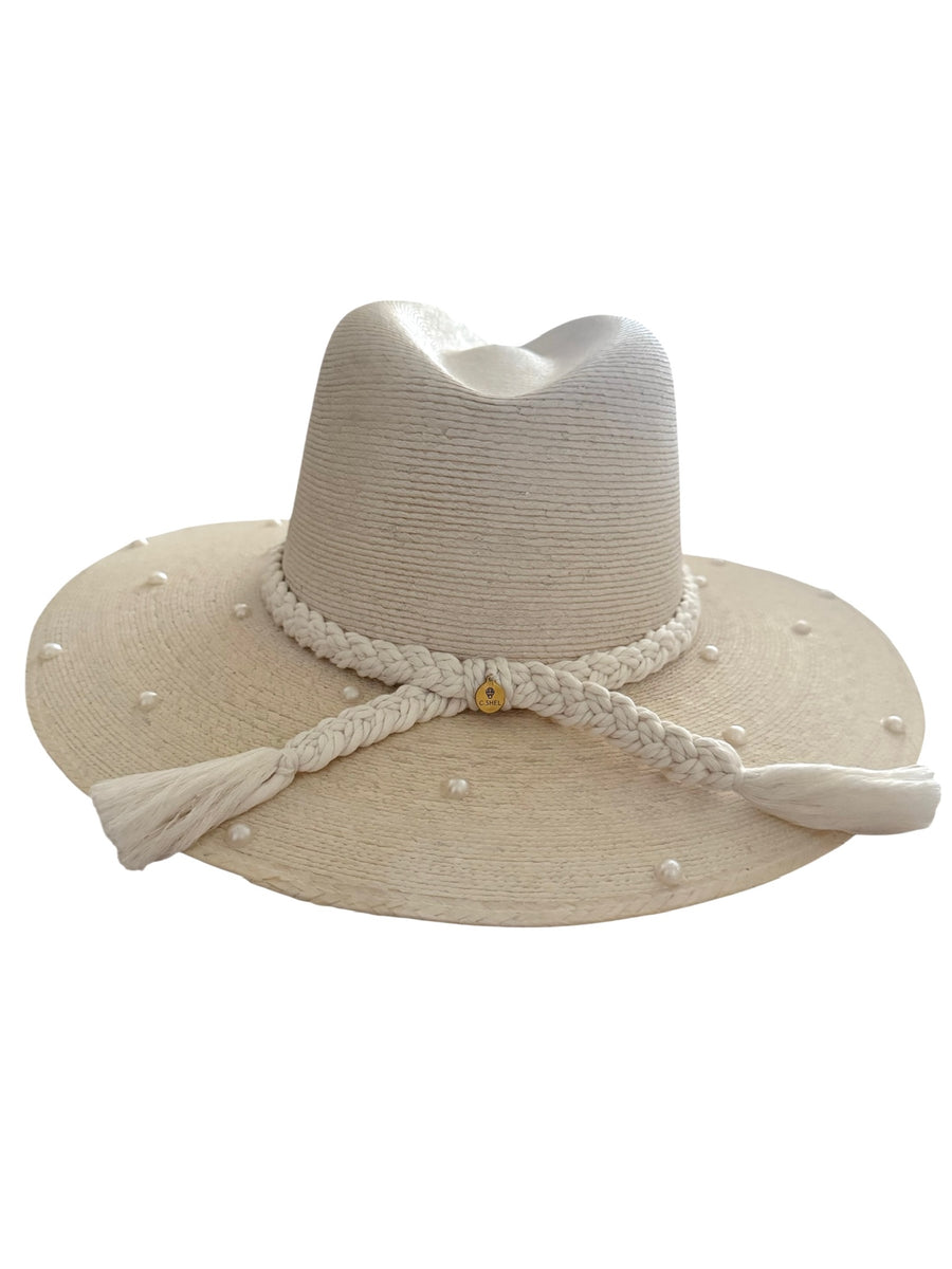 Pearl Palm Straw Hat