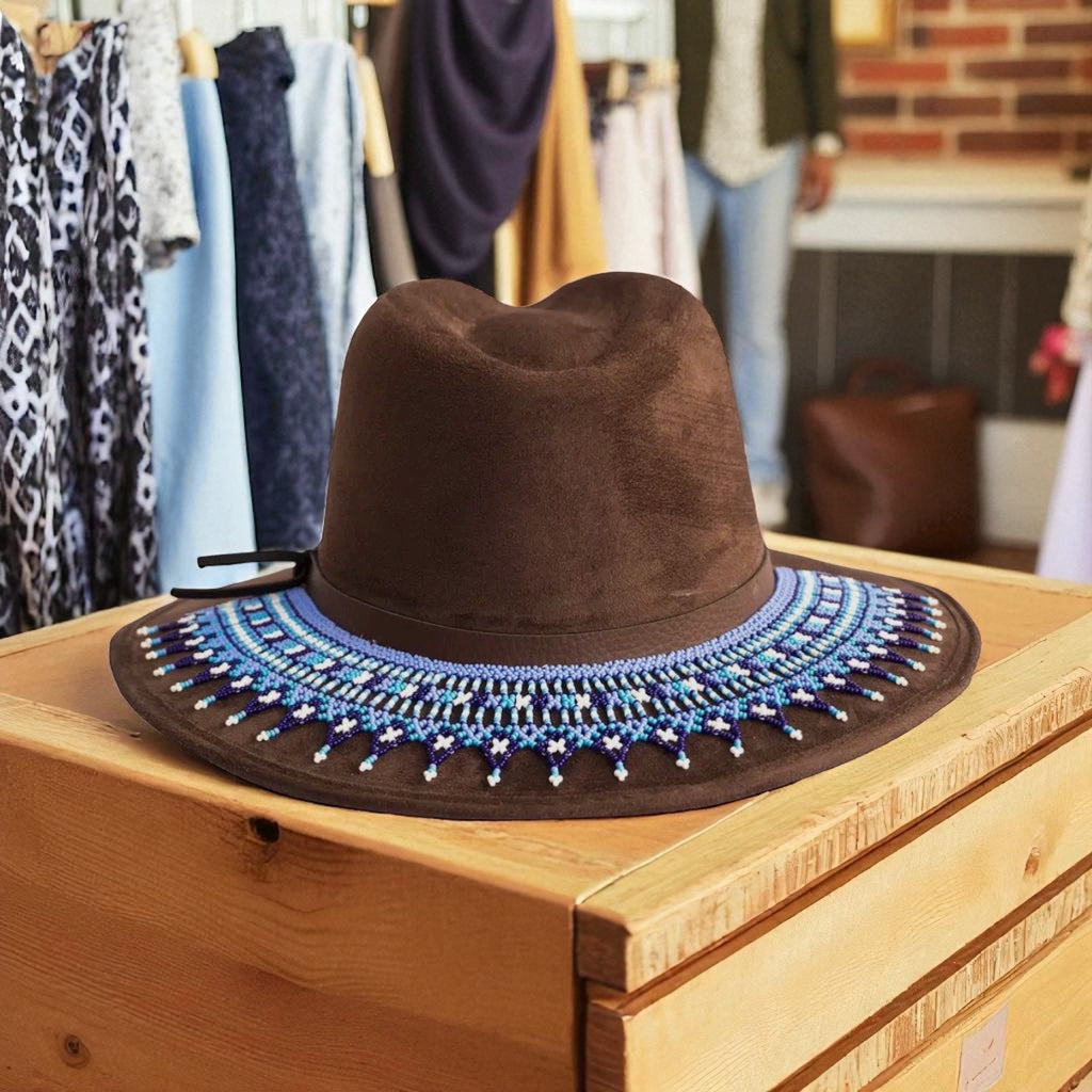 Papel Picado Suede Hat
