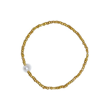 Seed Bead - Gold with Pearl